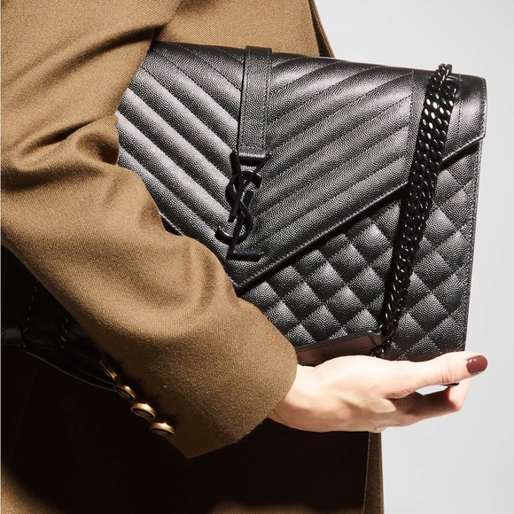 NWT MSRP $3,300 YSL SAINT LAURENT Large TriQuilted Matelasse Grain de Poudre - Picture 2 of 14